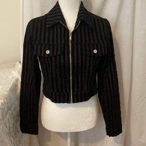 NWOT BDG Velvet Striped Jacket